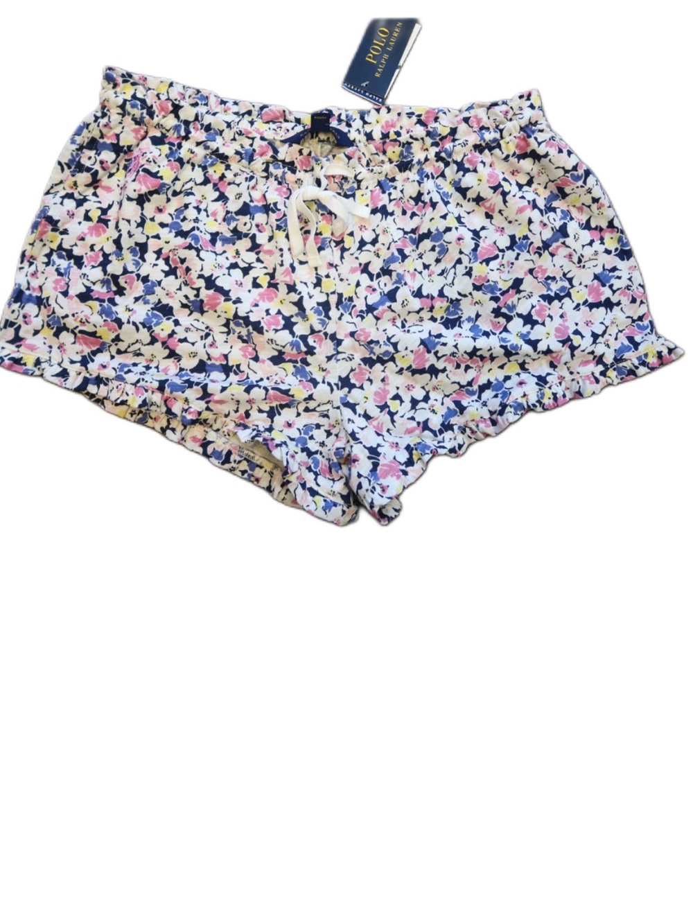 Polo Ralph Lauren Floral Drawstring Lounge Shorts - Navy, Pink, Yellow XL